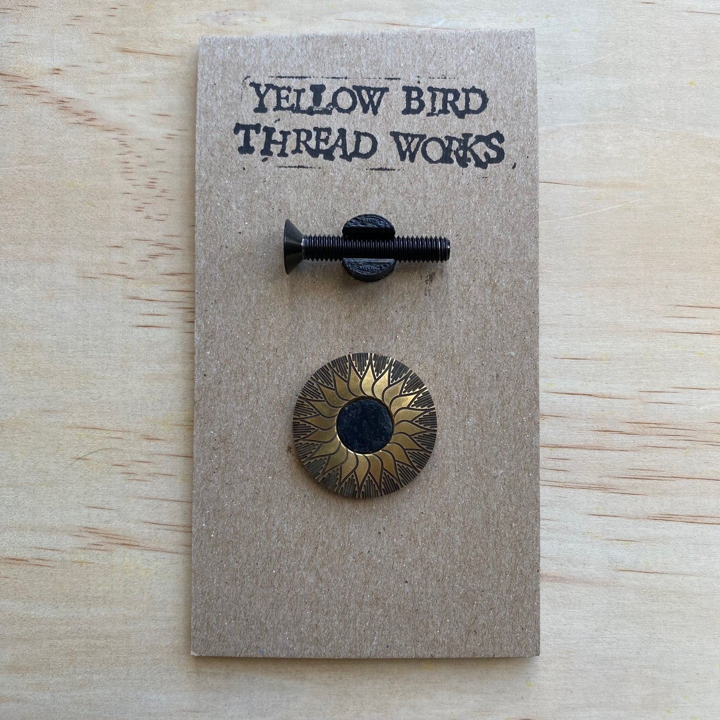 YELLOW BIRD THREAD WORKS Joshuatown Rd Sunflower Stem Cap