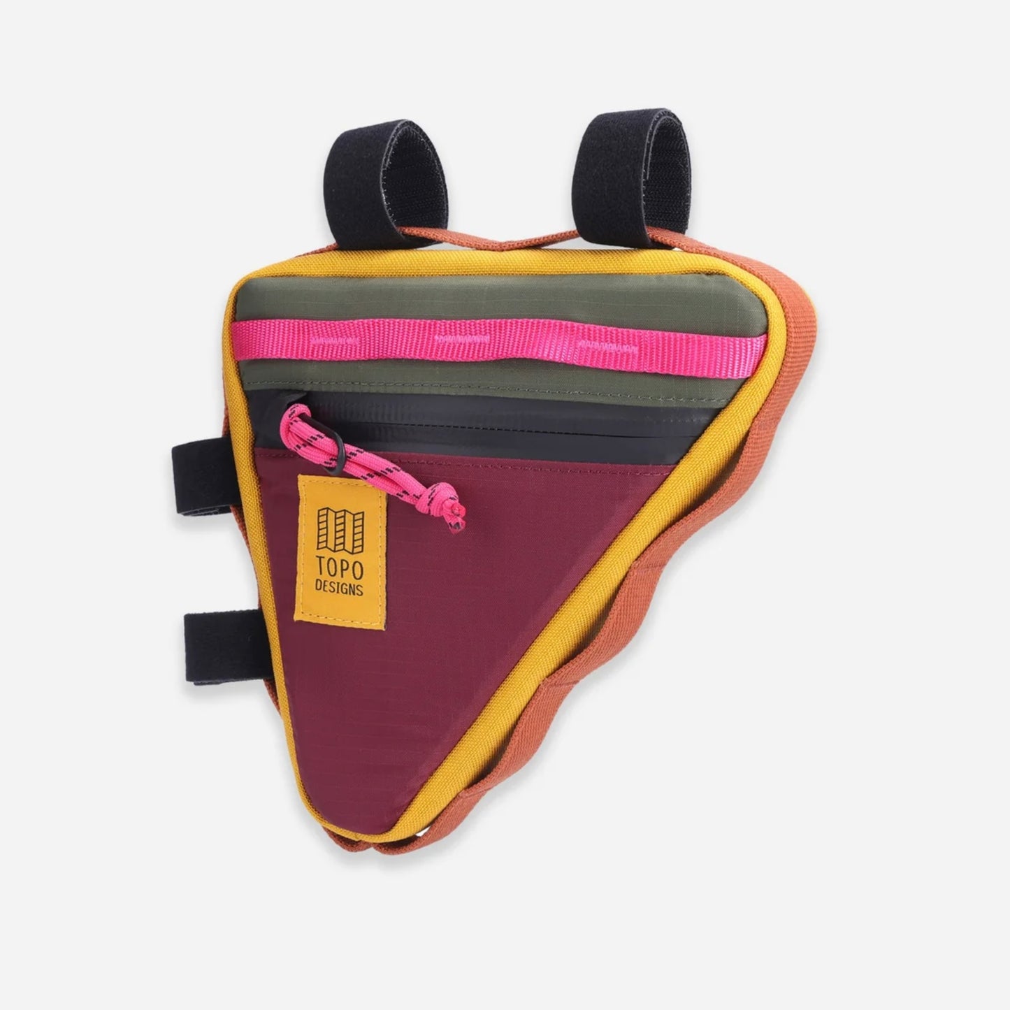 TOPO DESIGNS Frame Bike Bag - Olive/Burgundy