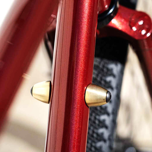 BLUE LUG Downtube Shift Boss Cover Brass