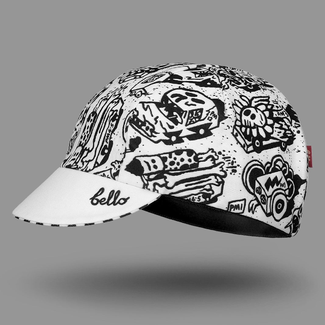 BELLO CYCLIST x Jody Barton White Cycling Cap