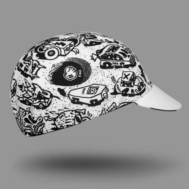 BELLO CYCLIST x Jody Barton White Cycling Cap