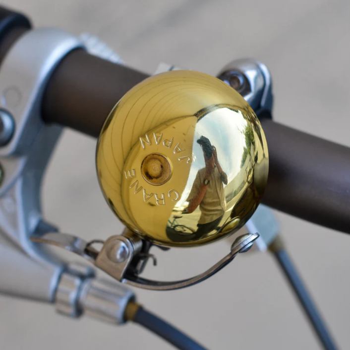 CRANE Mini Suzu Strike Lever Bike Bell - Gold