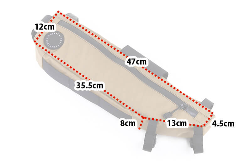 FAIRWEATHER Frame Bike Bag - Purple