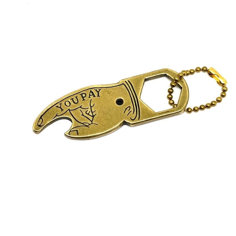 HATCHET You Pay Brass Keychain Tool