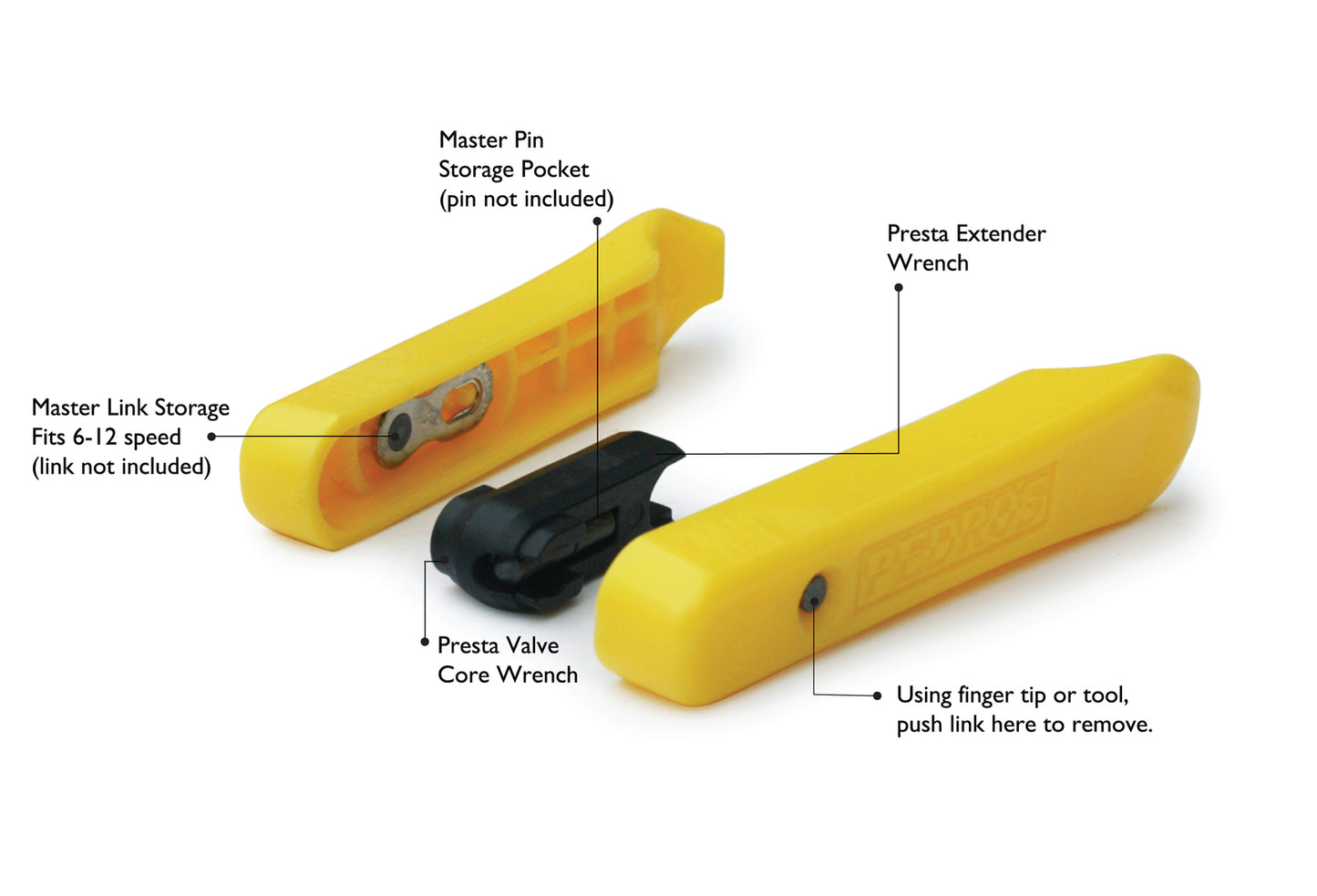 PEDROS Micro Tyre Levers - Black