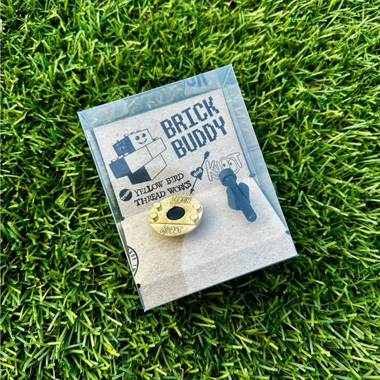 YELLOW BIRD THREAD WORKS Kyoot Brick Buddy Brass Stem Cap