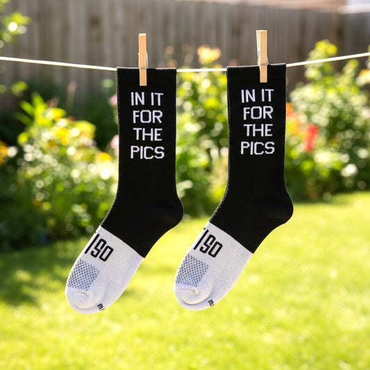 OSTROY In It For The Pics Cycling Socks - Black