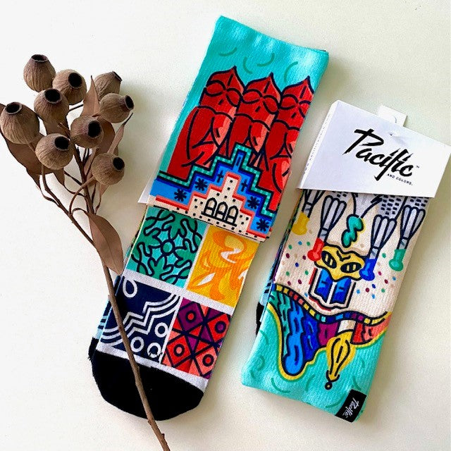 PACIFIC AND CO Cycling Socks - Modernisme