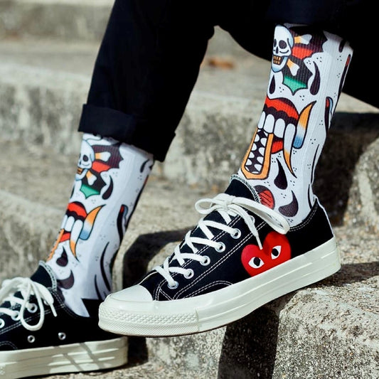 PACIFIC AND CO Cycling Socks - Skull