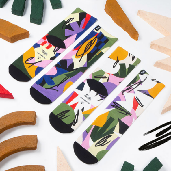 PACIFIC AND CO Cycling Socks - The Feebles Day