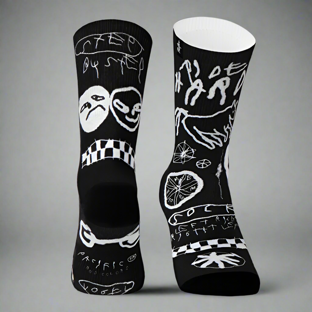 PACIFIC AND CO Cycling Socks - Vogel Noir