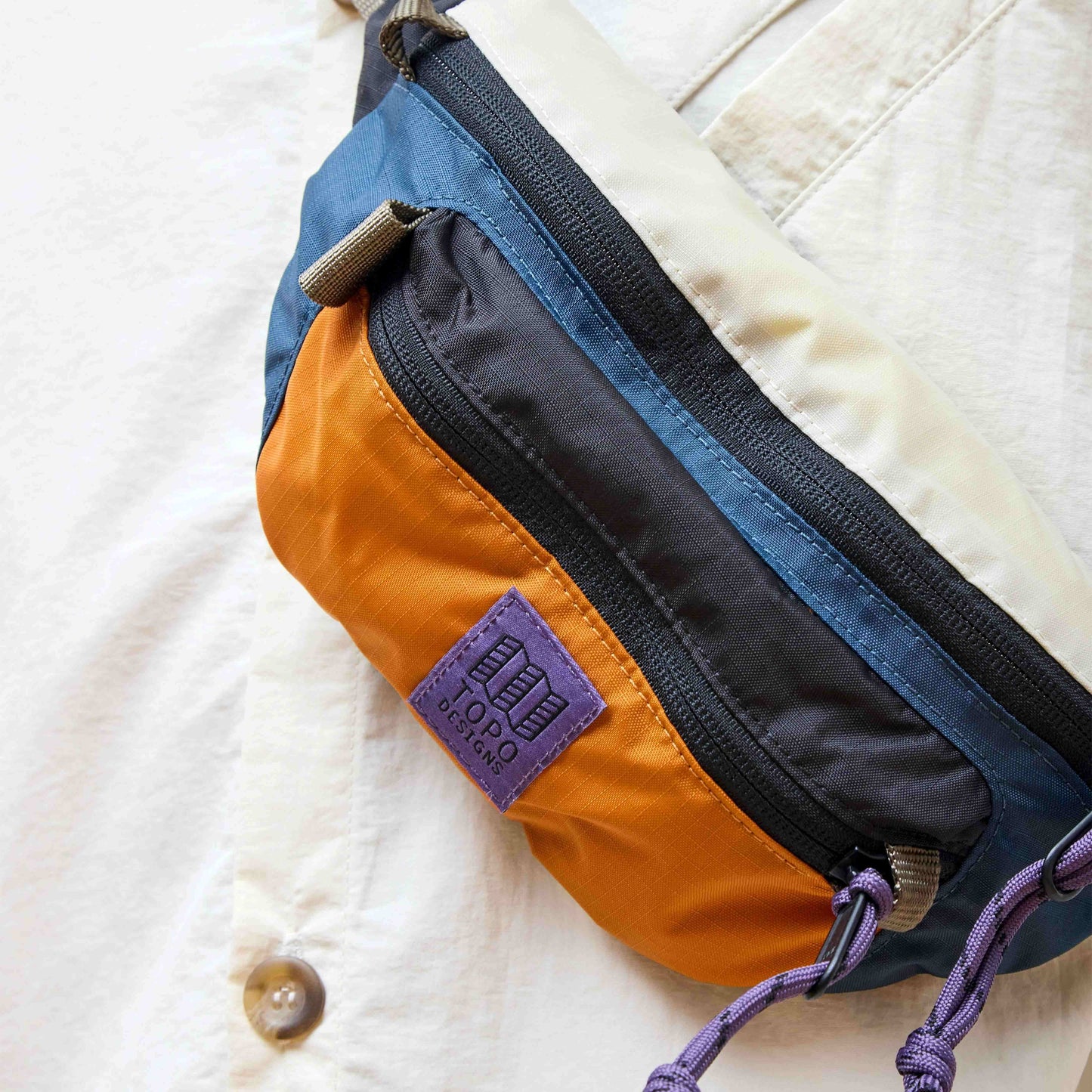 TOPO DESIGNS Mountain Hip Bag - Pond Blue / Spice