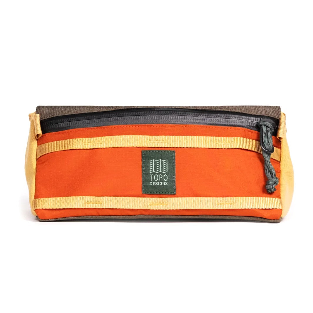 TOPO DESIGNS Handlebar Mountain Bike Bag - Woodland / Terracotta
