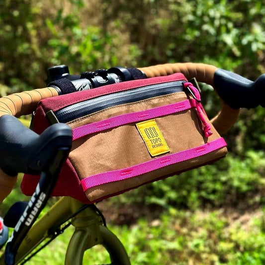 TOPO DESIGNS Bike Bag Mountain - Burgundy/Dark Khaki