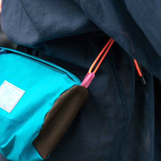 BLUE LUG Handlebar Bike Pouch - Ecopak Teal / Brown