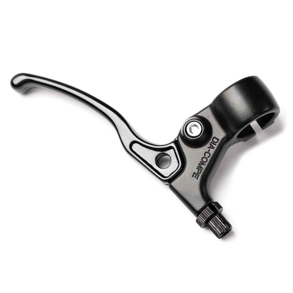 DIA-COMPE Tech 5 Brake Levers - All Black Blue Lug Exclusive