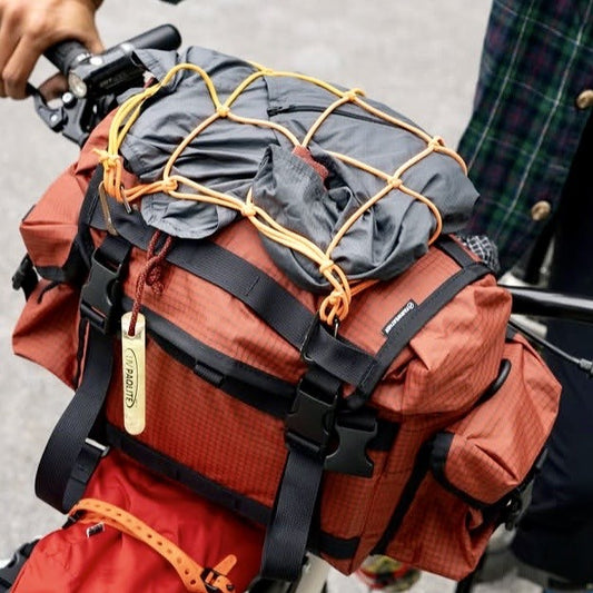 FAIRWEATHER Handlebar Bike Bag ADV - Ultra Grid Chilli