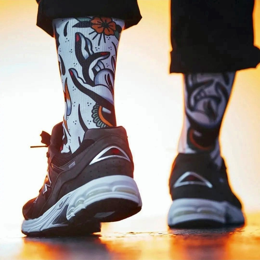PACIFIC AND CO Cycling Socks - Skull