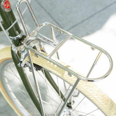 VELO ORANGE Constructeur Front Bike Rack - Polished Stainless Steel