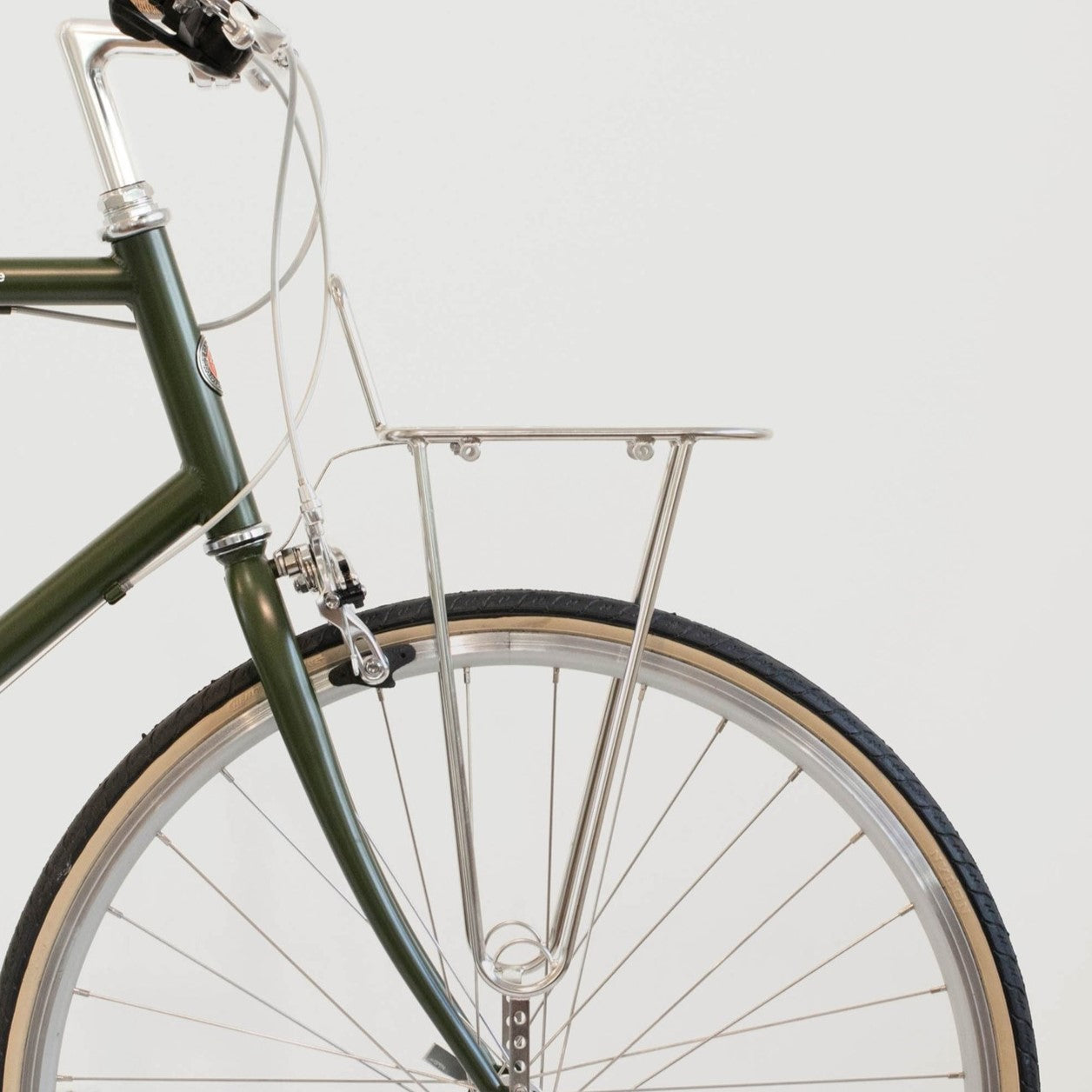 VELO ORANGE Constructeur Front Bike Rack - Polished Stainless Steel