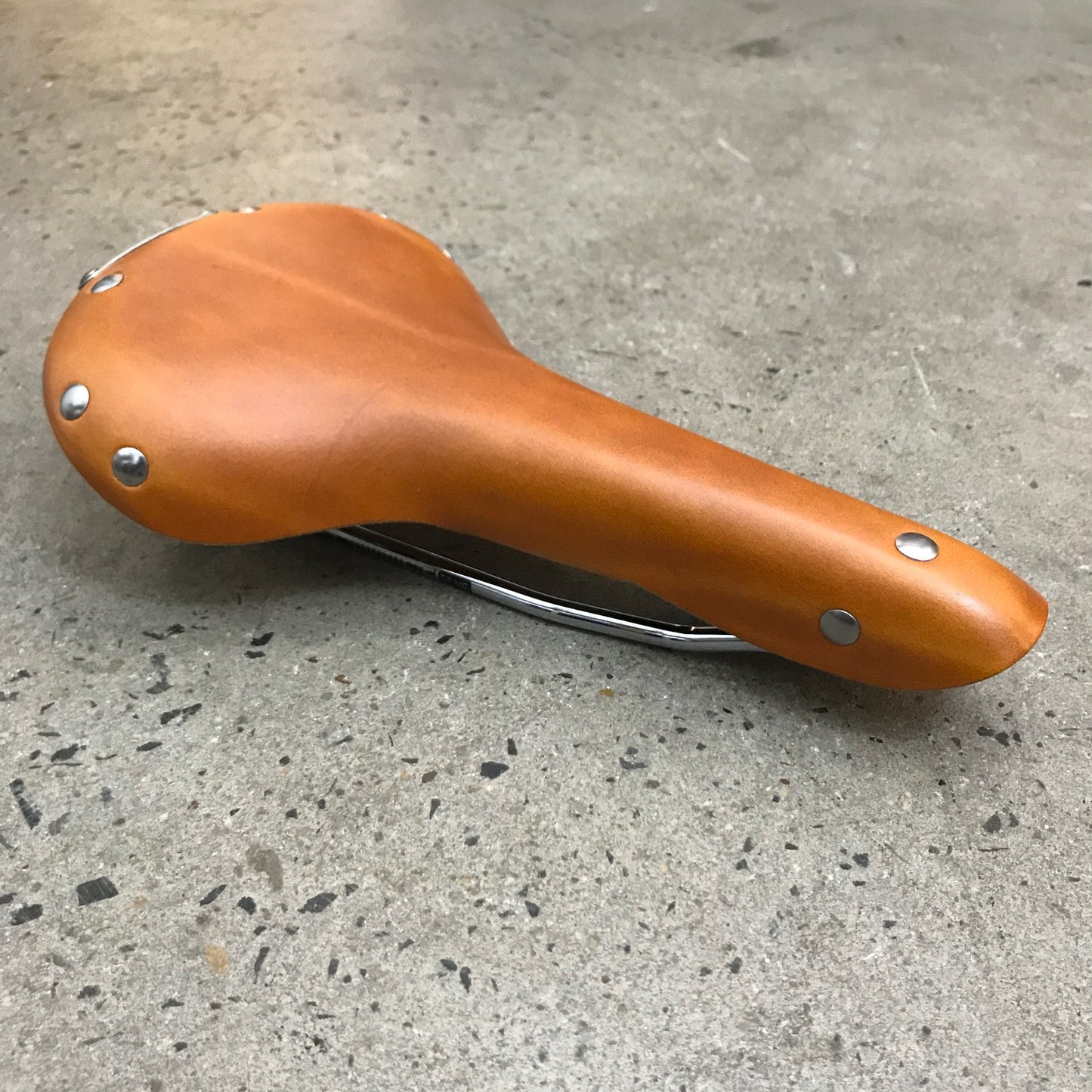 BROWN JERSEY - Bowie Leather Saddle - Honey