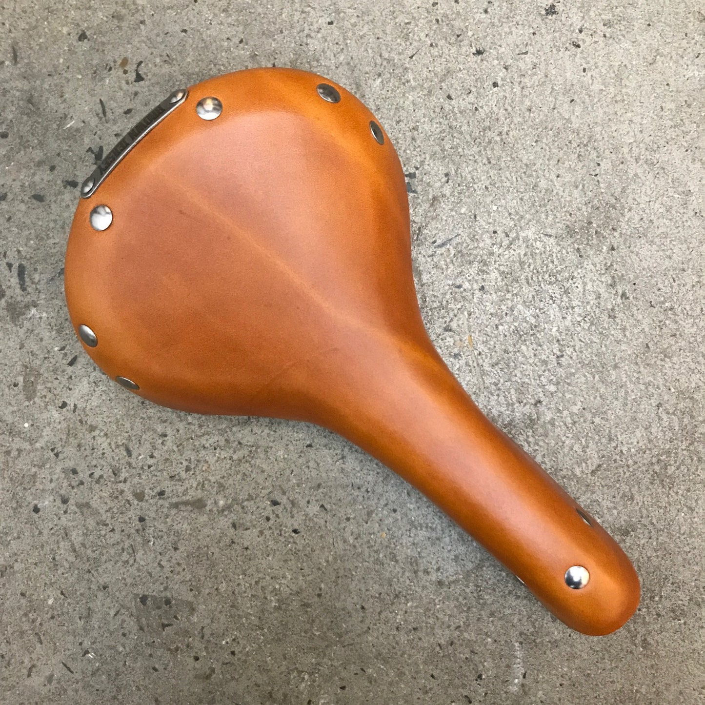 BROWN JERSEY - Bowie Leather Saddle - Honey