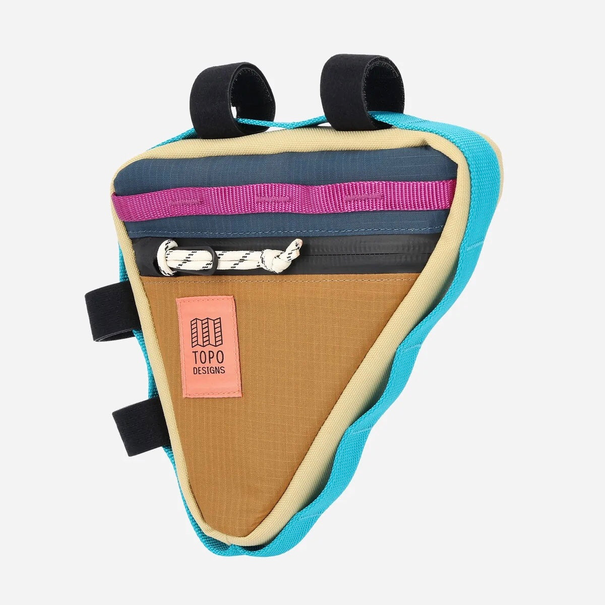 TOPO DESIGNS Frame Bike Bag - Khaki/Pond Blue