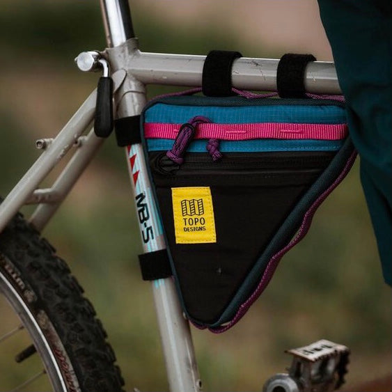 TOPO DESIGNS Frame Bike Bag - Black/Blue