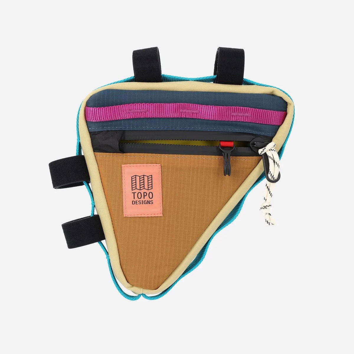 TOPO DESIGNS Frame Bike Bag - Khaki/Pond Blue