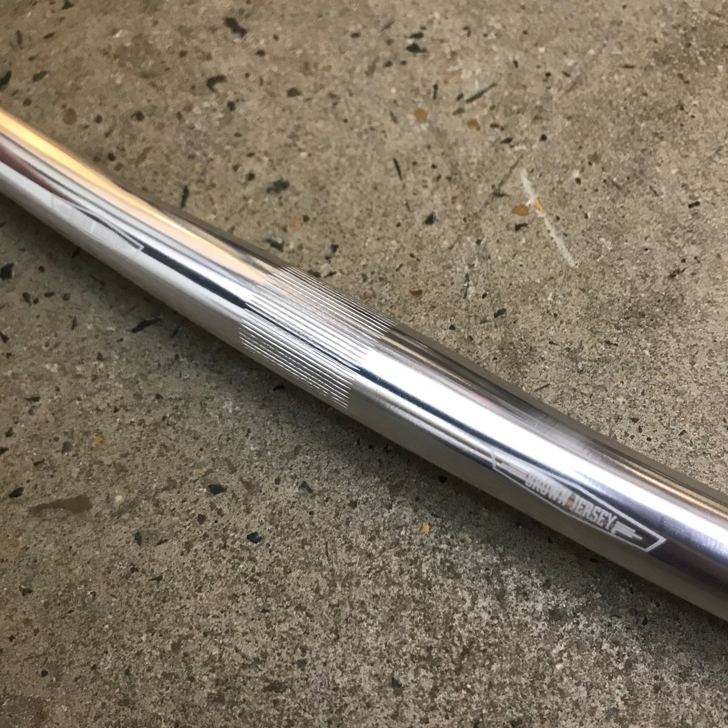 BROWN JERSEY - Straight Handlebar 580mm - Silver