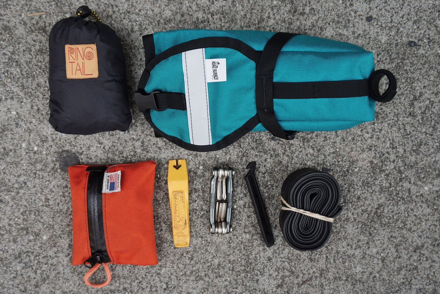 ROAD RUNNER Drafter Cycling Saddle Bag - Rust Cordura