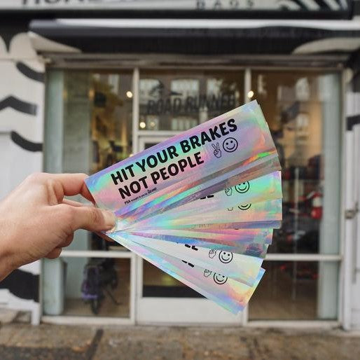 Road Runner Hit Your Brake Not People Sticker