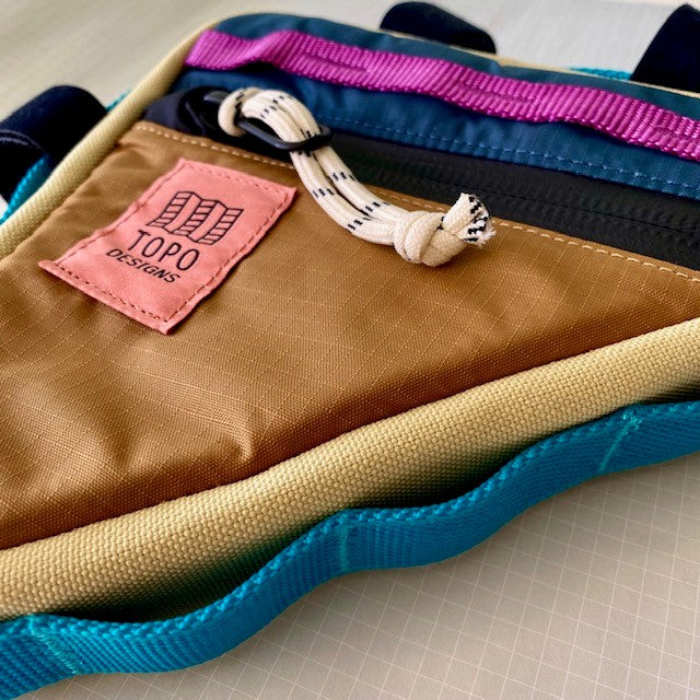TOPO DESIGNS Frame Bike Bag - Khaki/Pond Blue