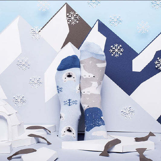 MANY MORNINGS Socks - Polar Bear