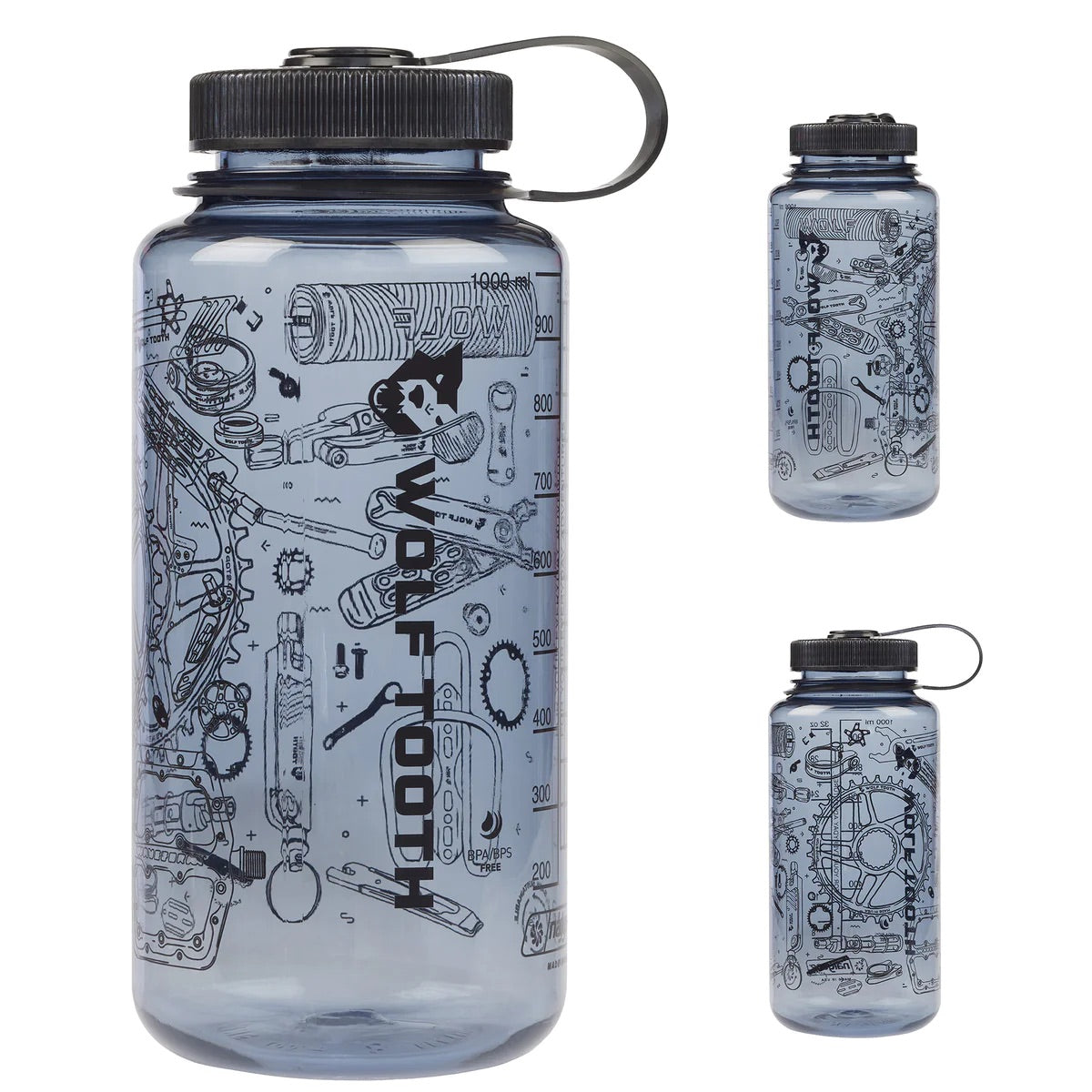 WOLF TOOTH Nalgene Bottle 950mL - Smoke / Black