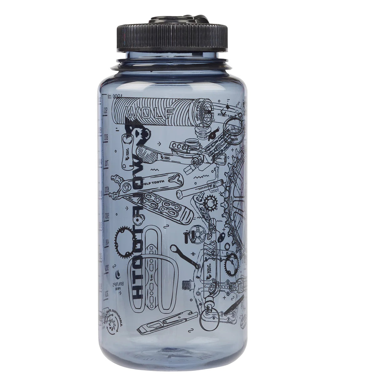 WOLF TOOTH Nalgene Bottle 950mL - Smoke / Black