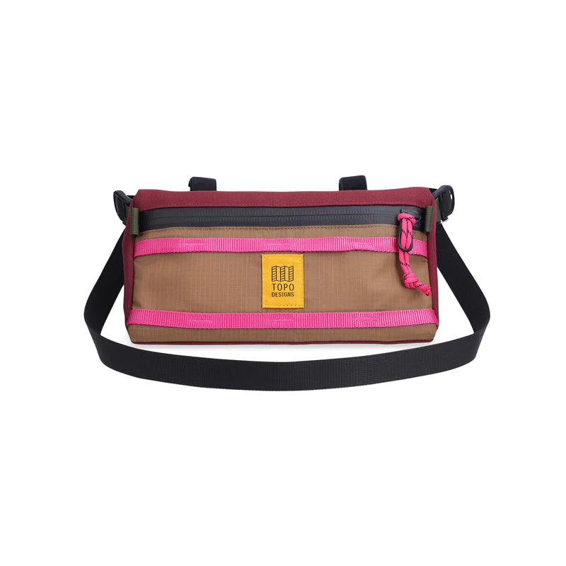 TOPO DESIGNS Bike Bag Mountain - Burgundy/Dark Khaki
