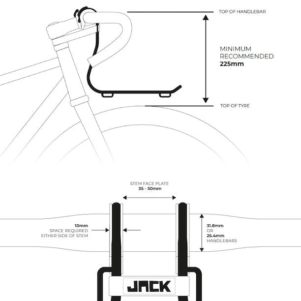 JACK THE BIKE RACK - Black