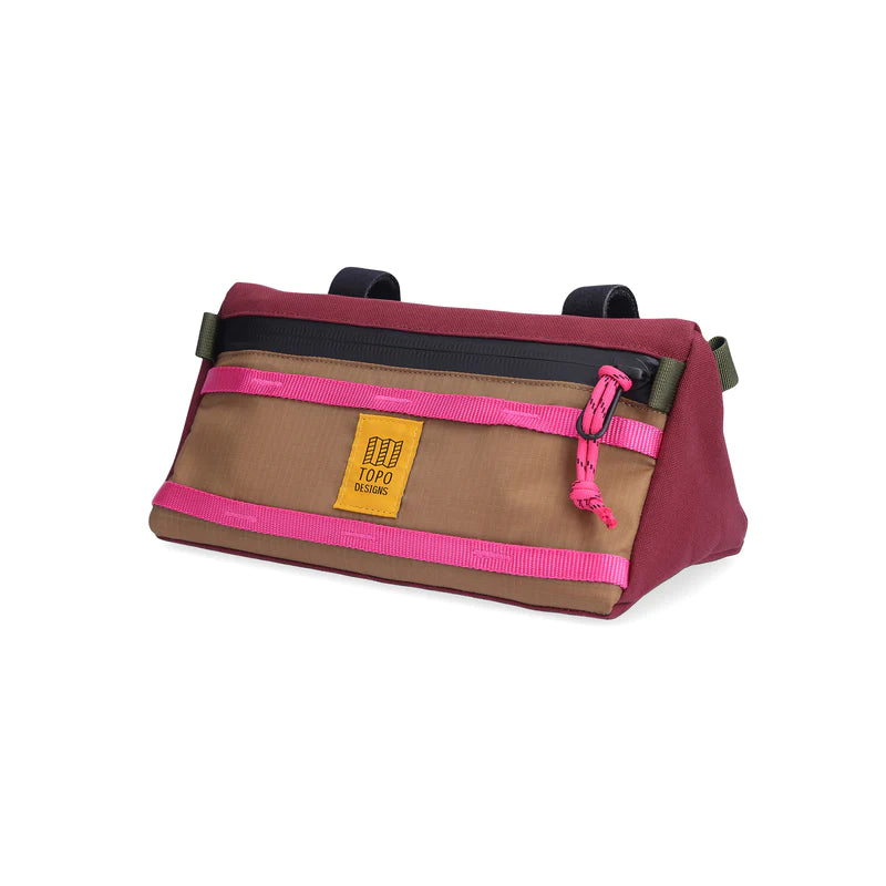 TOPO DESIGNS Bike Bag Mountain - Burgundy/Dark Khaki