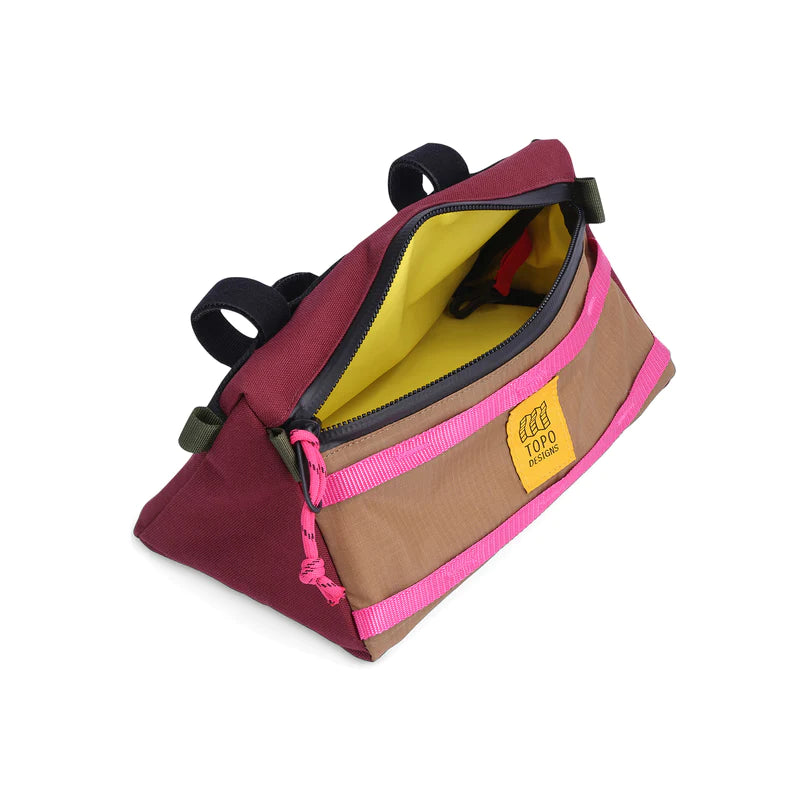 TOPO DESIGNS Bike Bag Mountain - Burgundy/Dark Khaki