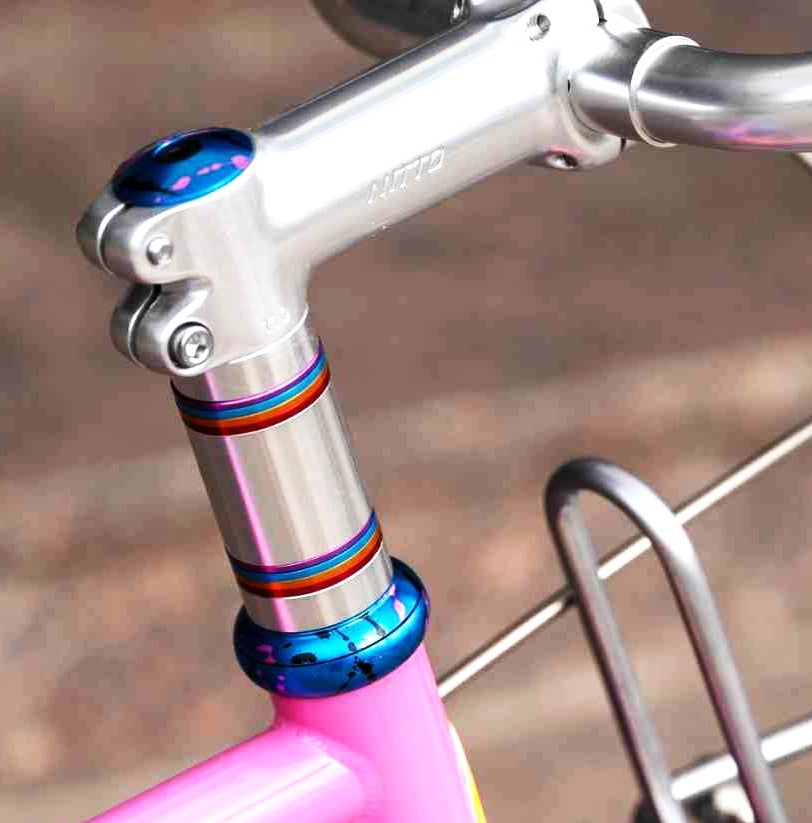 BLUE LUG 1-1/8 inch aluminium colour spacer
