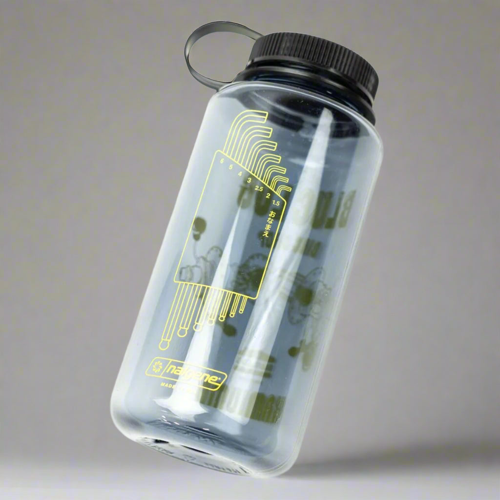 BLUE LUG  Kamiuma  Nalgene Bottle 1.1L - Black Clear