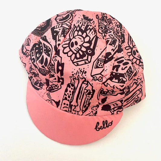 BELLO CYCLIST x Jody Barton Pink Cycling Cap