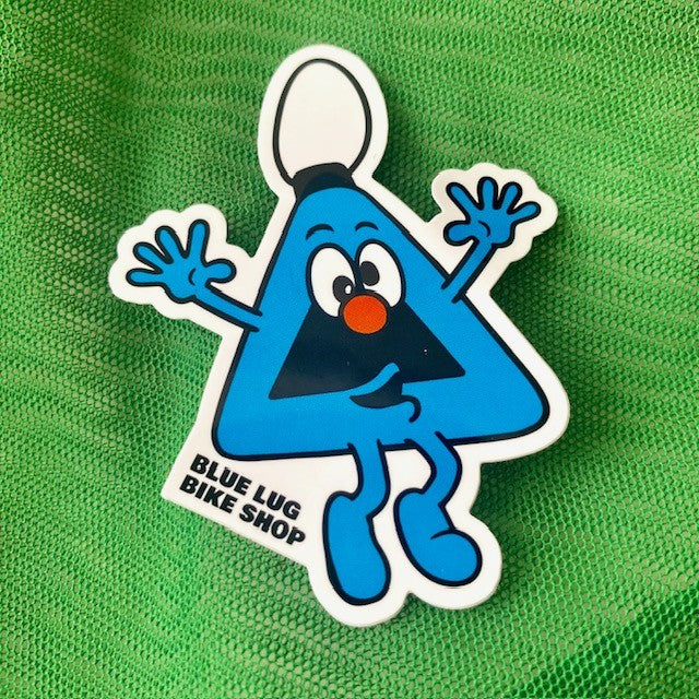Blue Left Sticker Blue Lug Limited Edition Reflector Character Stickers - I Like Your Bike