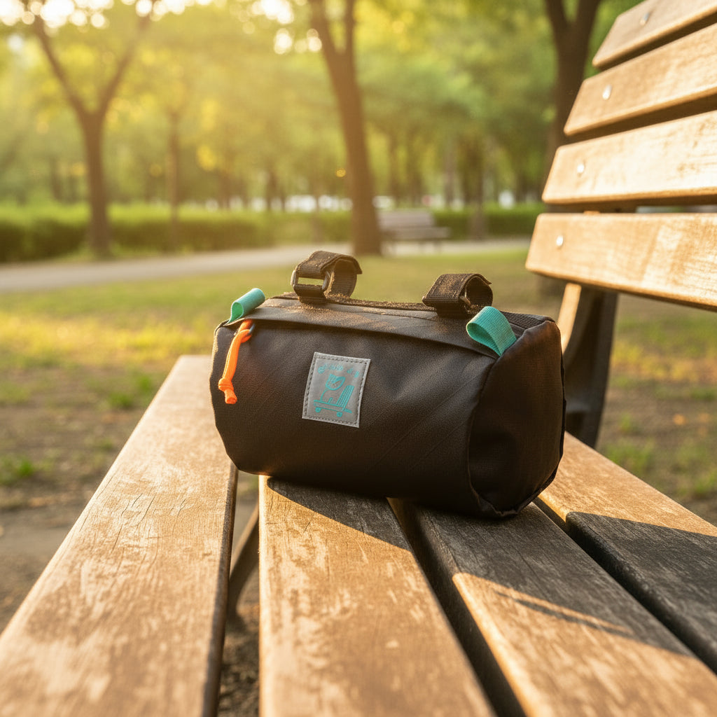 Blue Lug Handlebar Pouch Ecopak Black