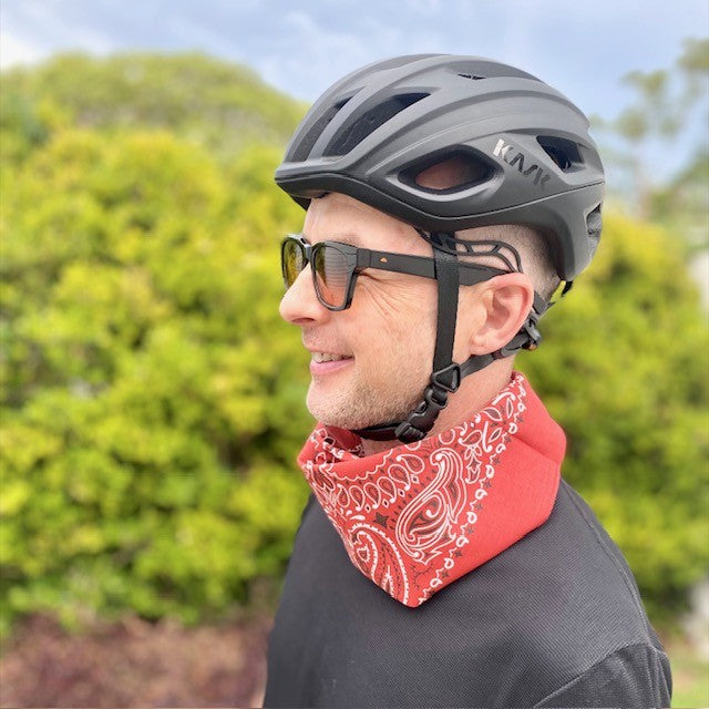 BLUE LUG Cotton Bandana - Paisley / Terracotta