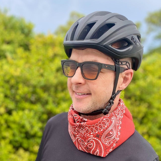 BLUE LUG Cotton Bandana - Paisley / Terracotta