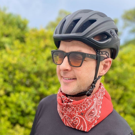 BLUE LUG Cotton Bandana - Paisley / Terracotta