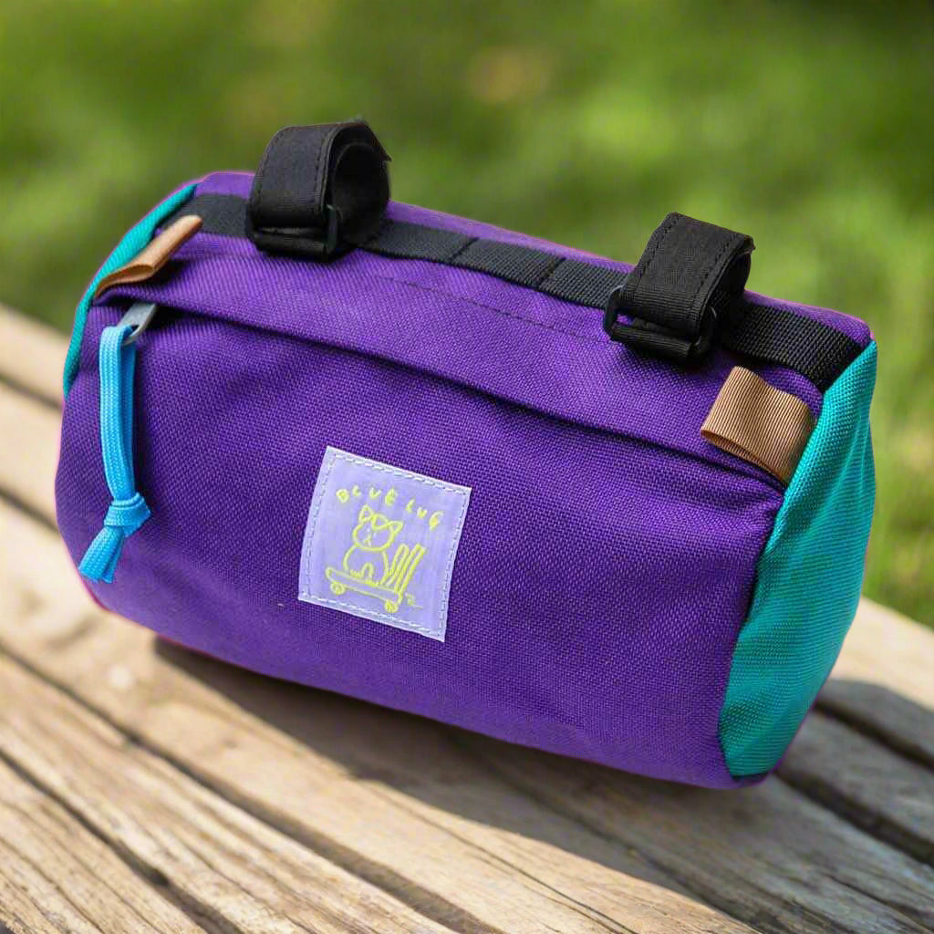 Blue Lug Handlebar Pouch - Purple