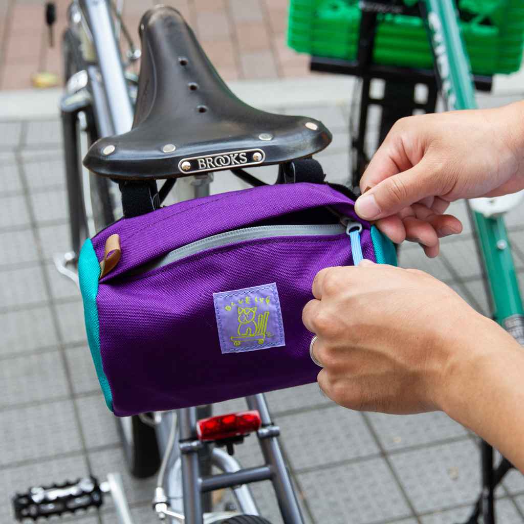 BLUE LUG Handlebar Bike Pouch - Purple